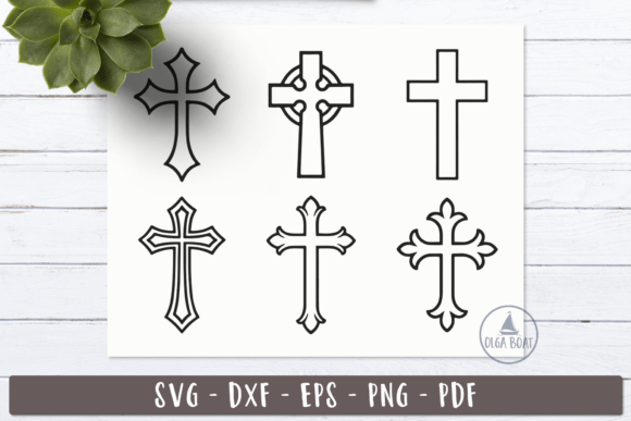 Christian Decorative Cross SVG: Graphics and Illustrations for Digital Sellers