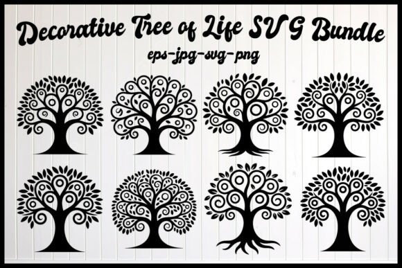 Decorative Tree of Life SVG Bundle