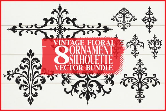 Decorative Vintage Ornament Cut Files