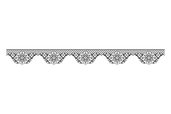 Elegant Lace Ornament. Decorative Graphics