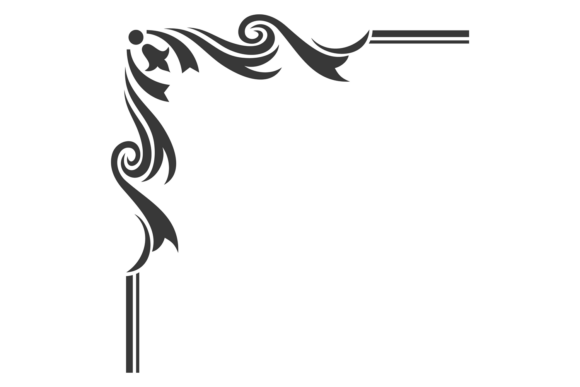 Flourish Ornament Element. Decorative Bl Graphics