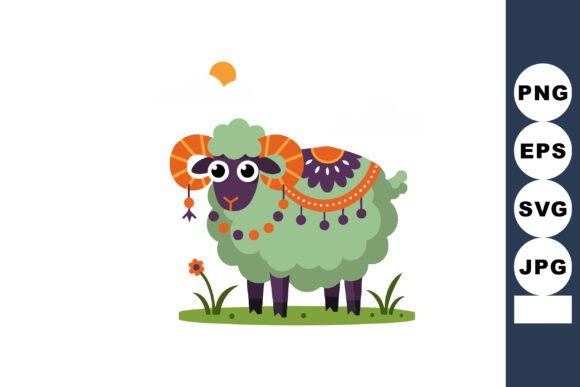 Green Sheep Graphics for Local Business Illustrations