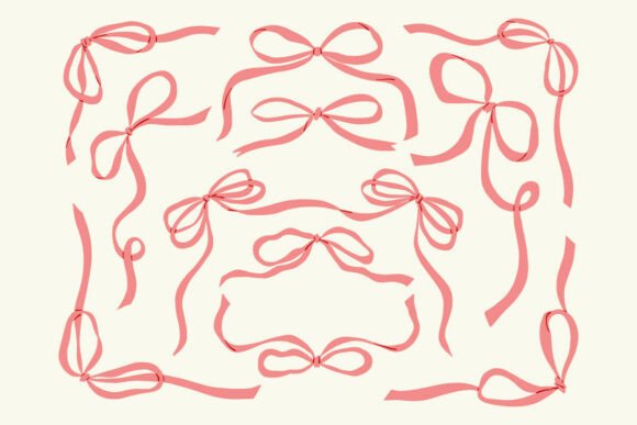 Ribbon Frame and Bow Decorative Bundle