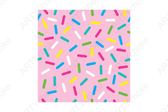 Sprinkles Donut Glaze Decorative Pattern