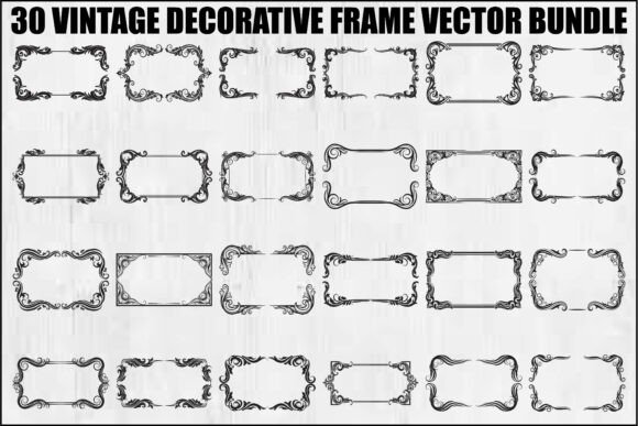 Vintage Decorative Frame Bundle