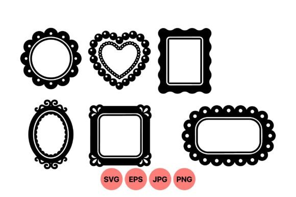 Vintage Decorative Frame Clipart for Graphics and Illustrations