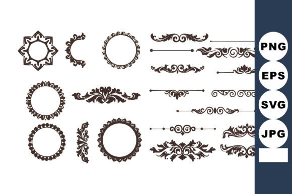 Vintage Ornamental Decorative Frame and Graphics